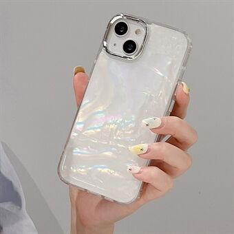 Voor iPhone 13 Telefoonhoes Galvaniseren Fancy Kleurrijke Shell Textuur Acryl + TPU Telefoonhoes