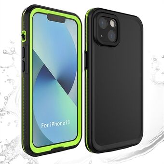 Beschermende IP68 waterdichte hoes voor iPhone 13 6,1 inch TPU + pc + PET Onderwater duiken Telefoonhoes om te zwemmen