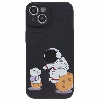 Astronaut Pattern Printing TPU Case voor iPhone 13, Drop-proof Protection Phone Cover