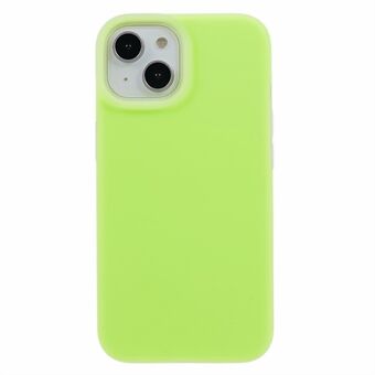 Voor iPhone 13 6.1 inch Jelly Liquid Silicone + PC Phone Case Anti- Scratch Phone Back Cover