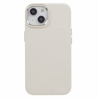 Voor iPhone 13 6,1 inch aluminium cameraframe vloeibare siliconen + pc-telefoonhoes anti-val beschermhoes