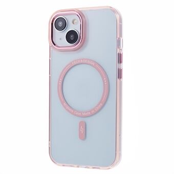 Voor iPhone 13 6.1 inch Transparante Hoes Compatibel met MagSafe TPU+PC Slanke Telefoonhoes