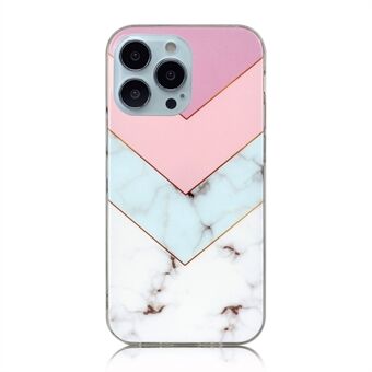 Marble Series IMD-afdrukontwerp Flexibele slanke TPU-cover voor iPhone 13 Pro 6,1 inch