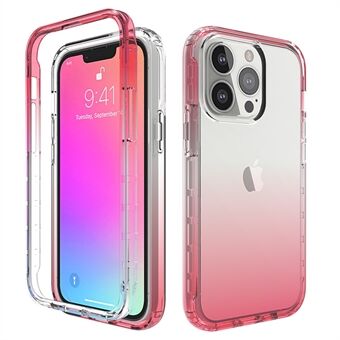 Transparante Anti-drop Gradient Color Clear TPU + PC Shell voor iPhone 13 Pro 6.1 inch