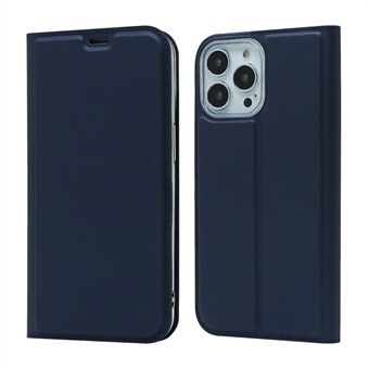 Rondom bescherming Automatisch geabsorbeerd Fashion Effen kleur Kaartsleuf Schokbestendig lederen telefoonhoes met Stand voor iPhone 13 Pro 6,1 inch