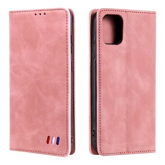 001-serie Auto-absorberende huid Touch Feeling lederen telefoonhoes met volledige bescherming met Stand voor iPhone 13 Pro 6.1 Inch