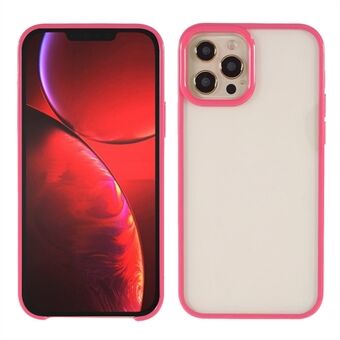 Anti-drop doorzichtige achterkant van acryl + TPU Edge Slim beschermende telefoonhoes voor Apple iPhone 13 Pro - Rose