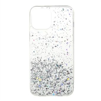 Sparkle Starry Sky Epoxy Anti Scratch Zachte TPU-telefoonhoesbeschermer voor iPhone 13 Pro 6,1 inch