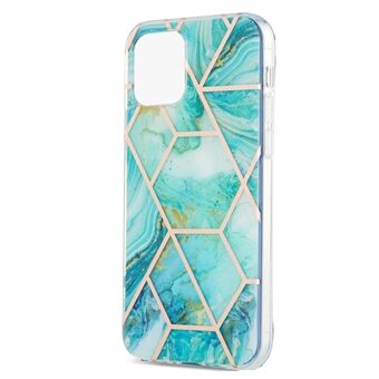 2.0 mm IMD verzinkt marmer patroon TPU telefoonbeschermer voor iPhone 13 Pro 6.1 inch
