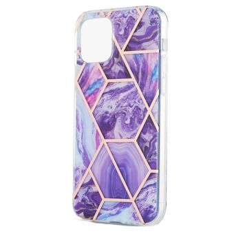 2.0 mm IMD verzinkt marmer patroon TPU telefoonbeschermer voor iPhone 13 Pro 6.1 inch