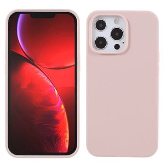 Solide siliconen Zijdezacht - Soft Touch volledige lichaamsbescherming Schokbestendige hoes met zachte voering van microvezel voor iPhone 13 Pro 6,1 inch