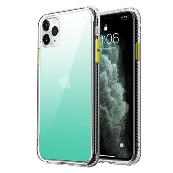 Kleurverloop TPU + Acryl Combo Beschermhoes Lichtgewicht Anti-Drop Telefoon Cover voor iPhone 13 Pro 6.1 Inch