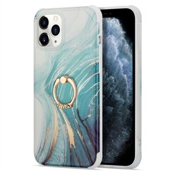 Ring telefoonhoes IMD Design schokbestendig telefoonhoesje met ringhouder Standaard voor iPhone 13 Pro 6.1 inch