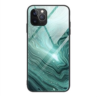 Glas met marmerpatroonprint + TPU-beschermhoes voor hybride telefoonhoes voor iPhone 13 Pro 6,1 inch