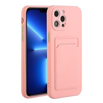 Achterkant van zachte TPU-telefoon met enkele kaartsleuf voor iPhone 13 Pro 6,1 inch