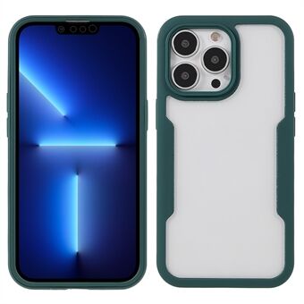 360 graden volledige bescherming PET-schermfilm + acryl + TPU-telefoonhoes Shell met cameralensbescherming voor iPhone 13 Pro 6,1 inch