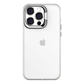 MOCOLO K20 Lens Frame Standaard Mat Doorschijnend Anti-val Skin Touch PC + TPU Case voor iPhone 13 Pro 6.1 inch