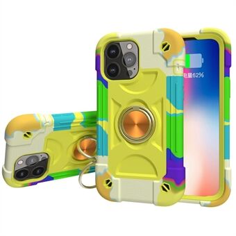 3-in-1 telefoonhoes pc + siliconen met meerkleurig 3-laags valbeveiligingsairbags-ontwerp voor iPhone 13 Pro 6,1 inch