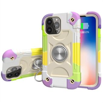 3-in-1 telefoonhoes pc + siliconen met meerkleurig 3-laags valbeveiligingsairbags-ontwerp voor iPhone 13 Pro 6,1 inch