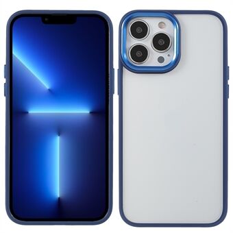 Scratch acryl + TPU beschermhoes Metalen cameralens frame Telefoonhoes voor iPhone 13 Pro 6.1 inch