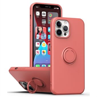 Ring Kickstand TPU Case for iPhone 13 Pro 6.1 inch, Drop-proof Rubberized Phone Protective Cover