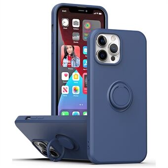 Ring Kickstand TPU Case for iPhone 13 Pro 6.1 inch, Drop-proof Rubberized Phone Protective Cover