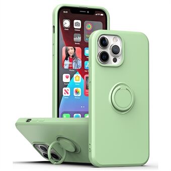 Ring Kickstand TPU Case for iPhone 13 Pro 6.1 inch, Drop-proof Rubberized Phone Protective Cover