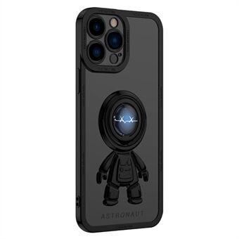 YOOBAO TPU Telefoon Case Voor iPhone 13 Pro 6.1 inch Planet Lightning Spaceman Telefoon Cover Kickstand met Car Mount metalen plaat