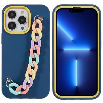 Telefoonhoes voor iPhone 13 Pro 6.1 inch anti-val schokbestendig hoesje Afneembare rubberen TPU + pc-telefoonhoes met riem