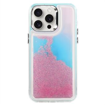 Voor iPhone 13 Pro telefoonhoesje met stromende kralen, PC+TPU achterkant case.