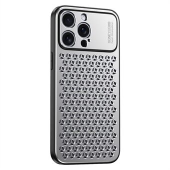 Voor iPhone 13 Pro hoesje Aluminiumlegering+TPU Honingraat Warmteafvoer Telefoonhoesje