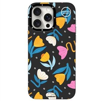 YOUNGKIT Mousse-serie voor iPhone 13 Pro hoesje met IMD-patroon, gemaakt van PC+TPU materiaal en voorzien van een magnetische telefoonhoes - MUScx003.