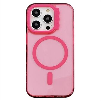 Voor iPhone 13 Pro Magnetische Case Schokbestendige PC+TPU Telefoonhoes Schattige Lensframe