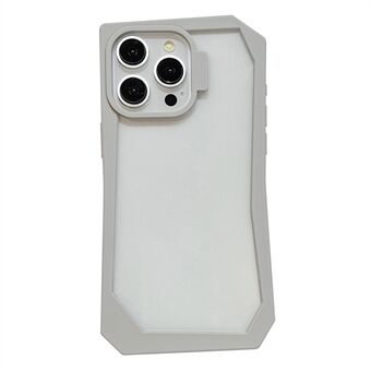 Voor iPhone 13 Pro hoes TPU + Acryl telefoonhoes met onregelmatige rand