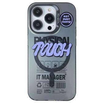 Voor iPhone 13 Pro Magneethoes PC TPU Engelse Tags Gedrukt Achterkant Compatibel met MagSafe