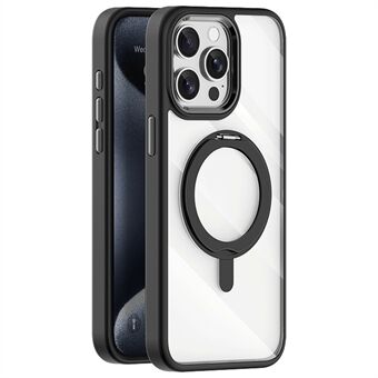 Voor iPhone 13 Pro hoesje magnetische ring standaard TPU+Acryl doorzichtig telefoonhoesje