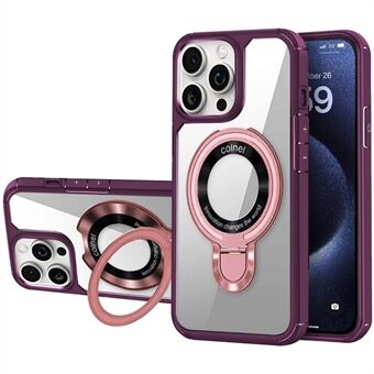 Voor iPhone 13 Pro Hoesje TPU + Acryl Telefoon Achterkant Cover met Kickstand Compatibel met MagSafe