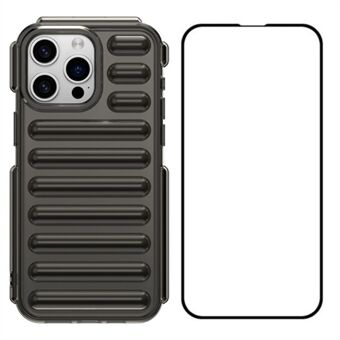 WANLONFENG LK-serie voor iPhone 13 Pro TPU-hoes met schermfolie 3D-capsule 2-in-1 telefoonhoesje