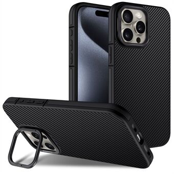 Voor iPhone 13 Pro Hoes PC Lens Frame Kickstand TPU Magnetische Telefoonhoes Airbagbescherming