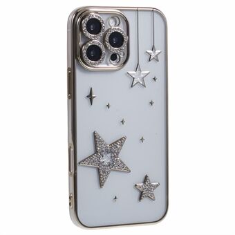 Voor iPhone 13 Pro Hoesje 3D Fonkelende Sterren Electroplating TPU Doorzichtig Telefoonhoesje