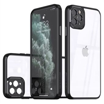 Voor iPhone 13 Pro 6.1 inch Crystal Clear Hard PC + Soft TPU Phone Case Cover met nauwkeurige uitgesneden lensbescherming: