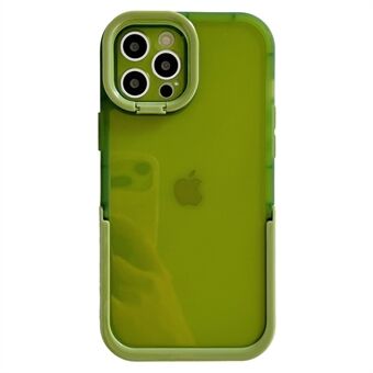 Voor iPhone 13 Pro 6,1 inch Candy Color anti-drop telefoonhoes met verborgen standaard TPU-achterkant