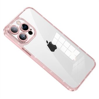 SULADA voor iPhone 13 Pro gehard glas + TPU-hoes Glitter galvaniseren telefoonhoes met lensbeschermer