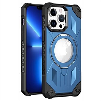 Voor iPhone 13 Pro Telefoonhoes Schokbestendig Kickstand Case Anti-Drop PC + TPU Mobiele telefoon Magnetische Cover