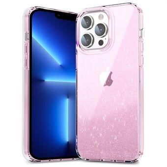 PC + TPU-achterkant van de behuizing voor iPhone 13 Pro 6,1 inch Clear Glitter Powder IMD mobiele telefoonhoes