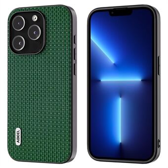 ABEEL Voor iPhone 13 Pro Telefoonhoes Luxe getextureerd rundleer gecoat PC + TPU schokbestendige hoes