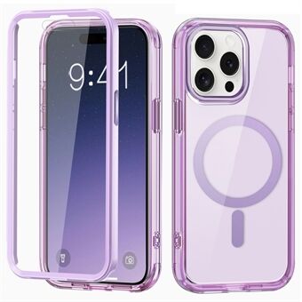 Voor iPhone 13 Pro magnetische hoes PC+TPU volledige beschermende telefoonhoes met PET-schermfolie