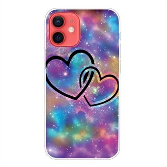 Doorzichtige zachte TPU full-body schokbestendige beschermende patroonprint ontwerphoes voor iPhone 13 mini 5,4 inch
