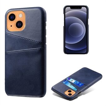 KSQ Leren Hardcover voor iPhone 13 Mini met kaarthouders - Blauw