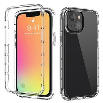 Valbestendig Transparant Kleurverloop Helder TPU + PC Back Shell voor iPhone 13 mini - Doorzichtig